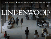 Tablet Screenshot of lindenwood.edu